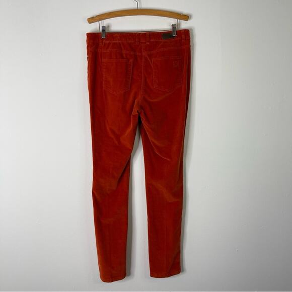 Liz Claiborne orange corduroy straight leg high waisted pants 12T - Picture 4 of 5